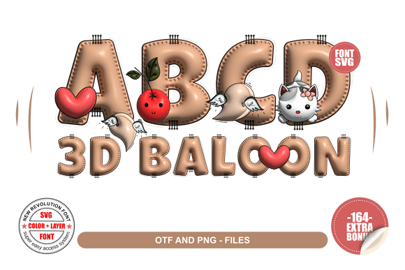 3d Baloon: A Cheerful Display Font for Modern Editorial Design