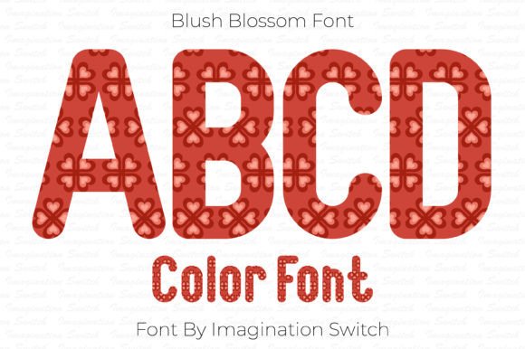 Blush Blossom: A Soft Color Typeface for Editorial Design