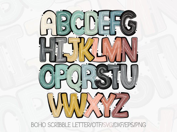 Boho Scribble Letter: A Web Designer's Review of This Playful Typeface