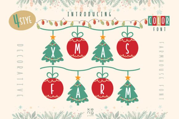Bring Holiday Cheer to Products with the Xmas Farm Font