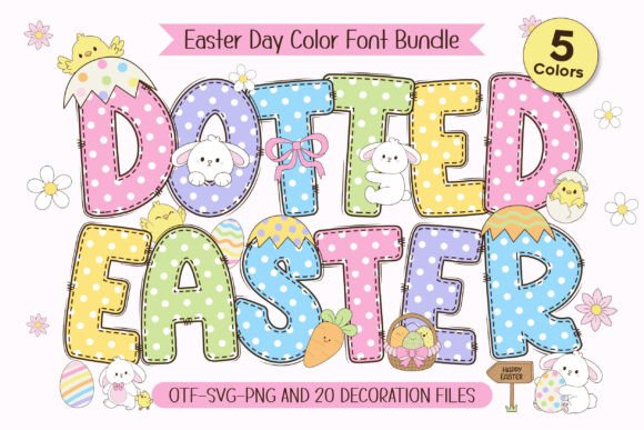 Bring Spring to Life with the Dotted Easter Color Font