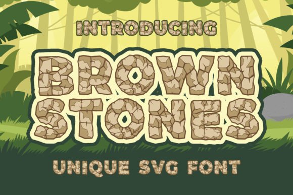 Brown Stones: A Playful Color Font for Small Business Branding