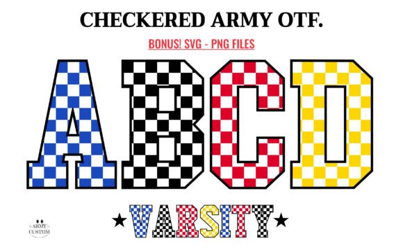 Checkered Army Bundle: A Racing Typeface for Bold Web Design