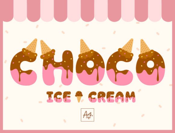 Chocolate Ice Cream Font: A Sweet Editorial Upgrade