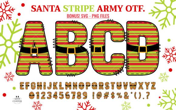 Christmas Santa Stripe Font Review for Holiday Campaigns
