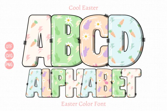Cool Easter: A Playful Color Font for Modern Web Design