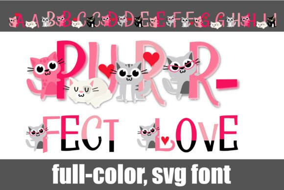 Designing with Purr-fect Love: A Colorful Typeface for Brand Identity