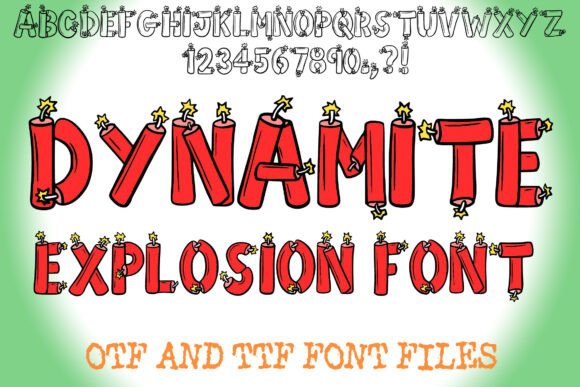 Dynamite Explosion: A Quirky Display Font for Bold Web Headers
