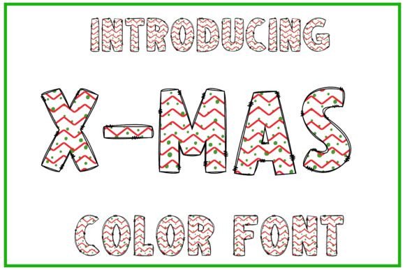 Elevate Holiday Branding with the X-mas Color Font