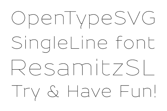 Elevate Your Brand with the ResamitzSL Color Font