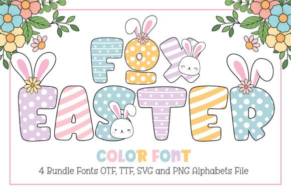 Fox Easter: A Vibrant Color Font for Crafters