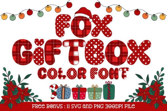 Fox Giftbox: A Charming Color Font for Crafters