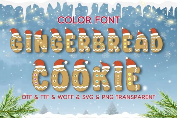 Gingerbread Cookie Font: A Festive Typeface for Holiday Branding