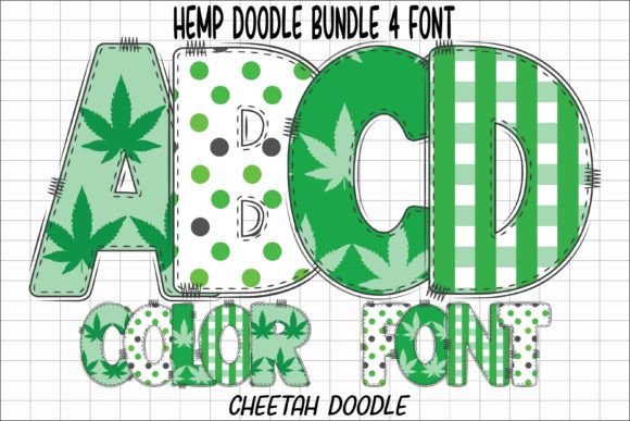 Hemp Doodle: A Color Font for Bold Brand Identity