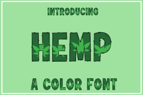 Hemp Font: The Color Typeface for Bold Brand Identity