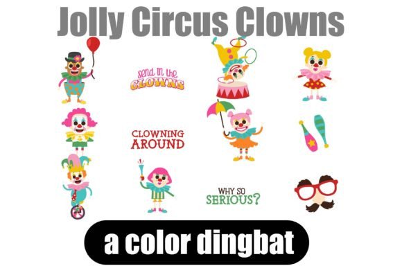 Jolly Circus Clowns: A Playful Color Font for Campaigns