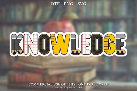Knowledge Collection: A Colorful Typeface for Bold Branding