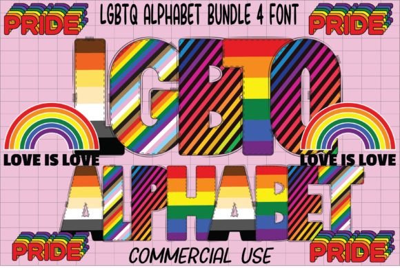 Lgbtq Alphabet: The Display Font for Inclusive Branding