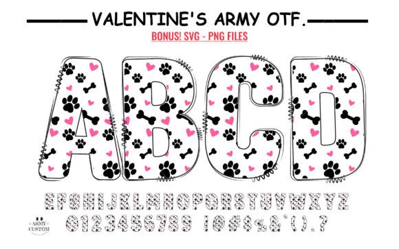 Love Valentine s Dog Paw: A Playful Font for Campaigns