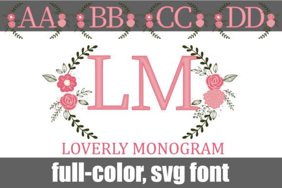 Loverly Monogram: A Color Font Review for Web Design
