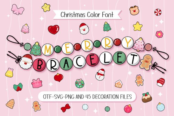 Merry Bracelet: A Festive Display Font for Editorial Design