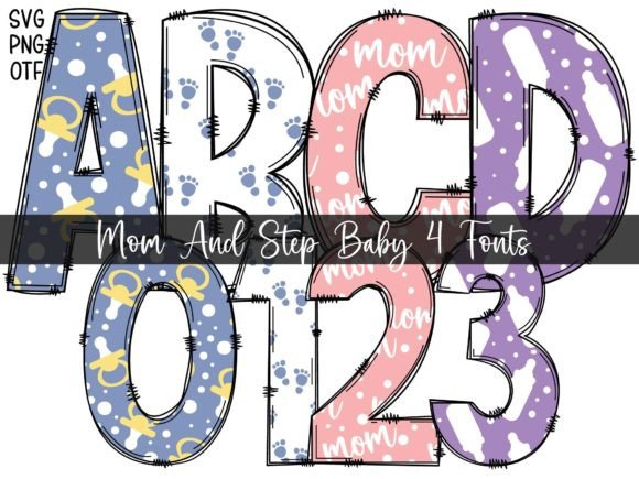 Mom and Step Baby: A Color Font for Crafters