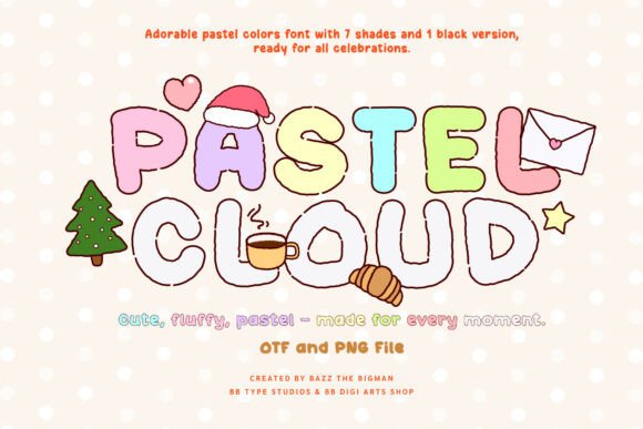 Pastel Cloud: A Soft Typeface for Modern Web Design