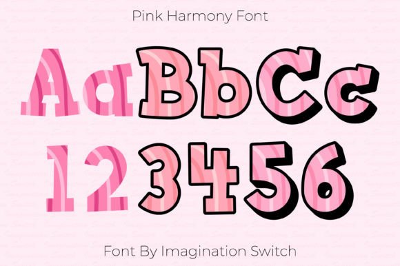 Pink Harmony: A Color Font for Modern Editorial Design