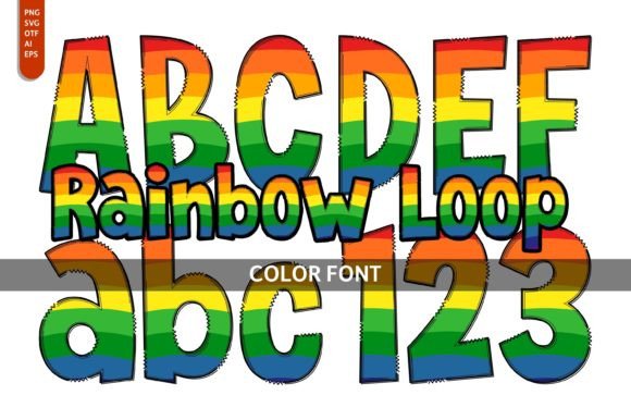 Rainbow Loop: A Playful Color Font for Memorable Branding