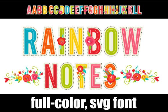 Rainbow Notes: A Color Font for Bold Web Typography