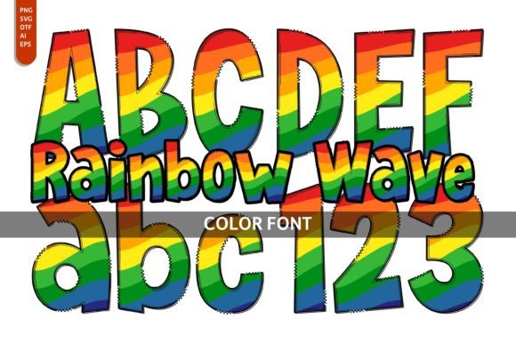 Rainbow Wave: A Playful Typeface for Modern Editorial Design