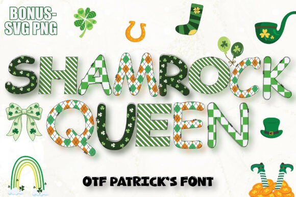 Shamrock Queen Patrick's Bundle: A Festive Typeface for Branding