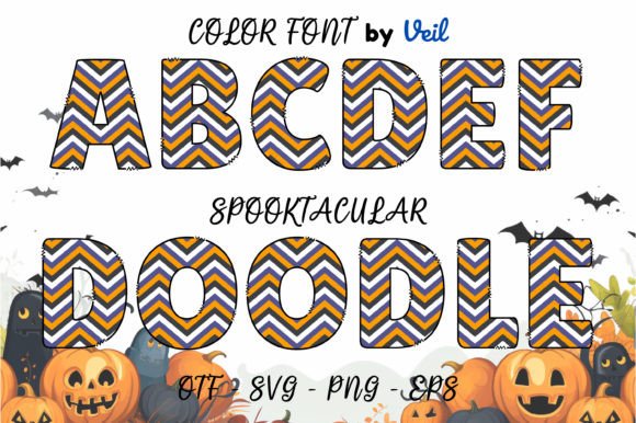 Spooktacular Typeface: A Playful Color Font for Editorial Design