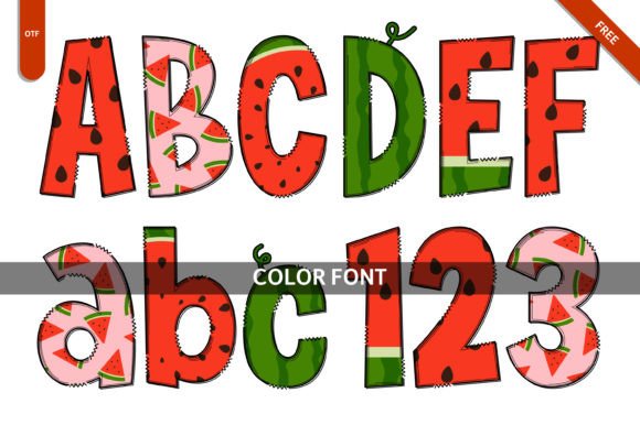 Super Watermelon Free: A Color Font for Bold Campaigns