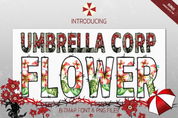 Umbrella Corp Flower Duo: A Spooky Typeface for Editorial Design
