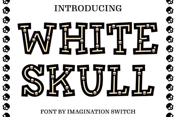 White Skull Font: A Bold Choice for Small Business Branding