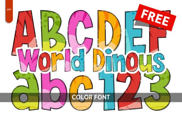World Dinous Free: A Playful Typeface for Bold Campaigns